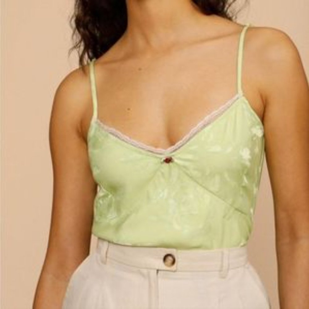 Rouje Loanne Top in Jacquard Anis